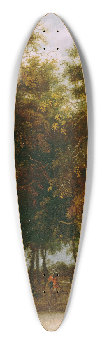 Roelof Jansz. van Vries - Landscape With Hunter 39.3 inch art pintail longboard deck