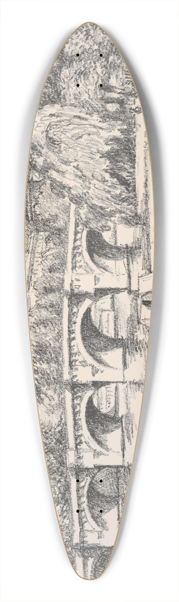 Roger Fry - The bridge 39.3 inch art pintail longboard deck