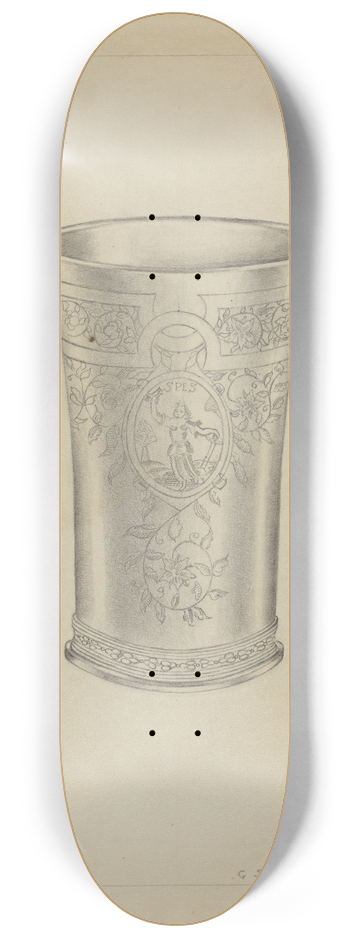 Gordon Sanborn - Silver Communion Beakers 8.25 inch art skate deck