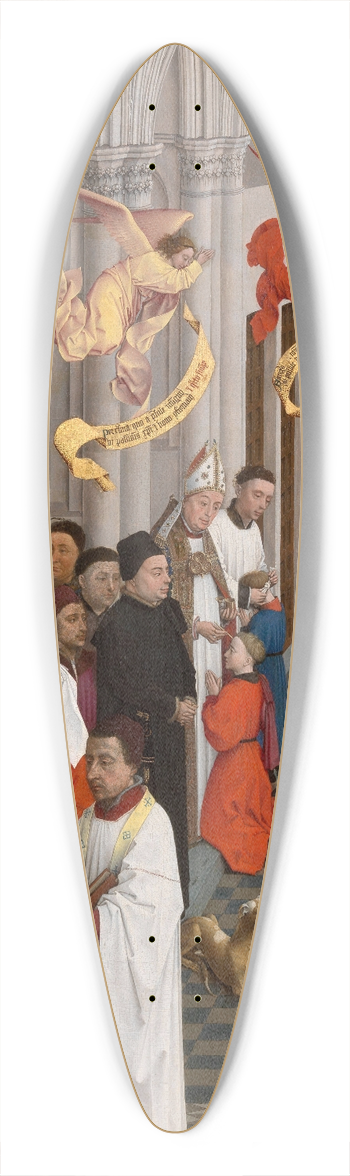 Rogier van der Weyden - Baptism, Confirmation and Confession 39.3 inch art pintail longboard deck
