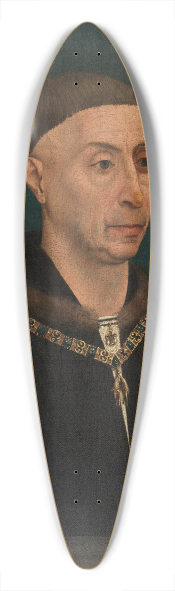Rogier van der Weyden - Philip the Good 39.3 inch art pintail longboard deck