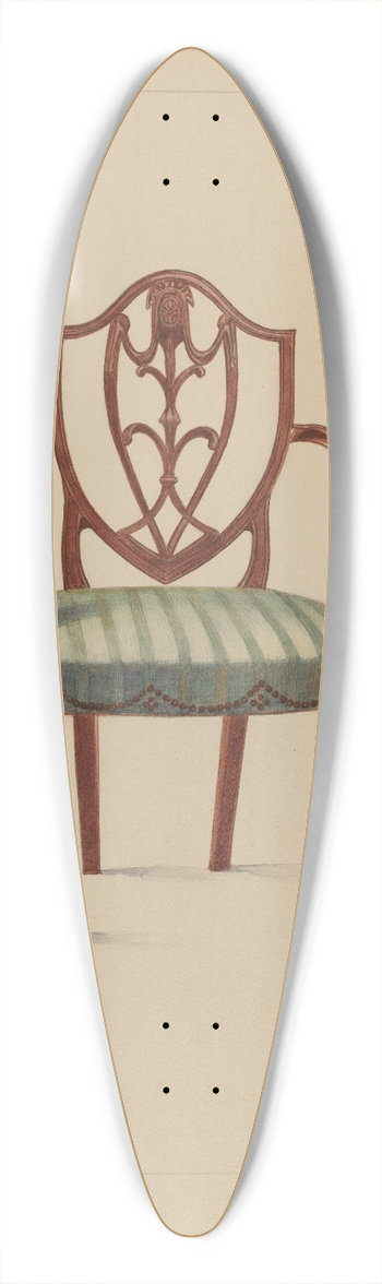 Rolland Livingstone - Armchair 39.3 inch art pintail longboard deck