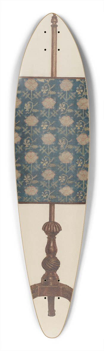 Rolland Livingstone - Fire Screen 39.3 inch art pintail longboard deck