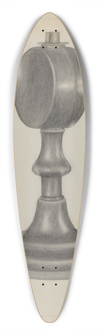 Rollington Campbell - Lamp 39.3 inch art pintail longboard deck