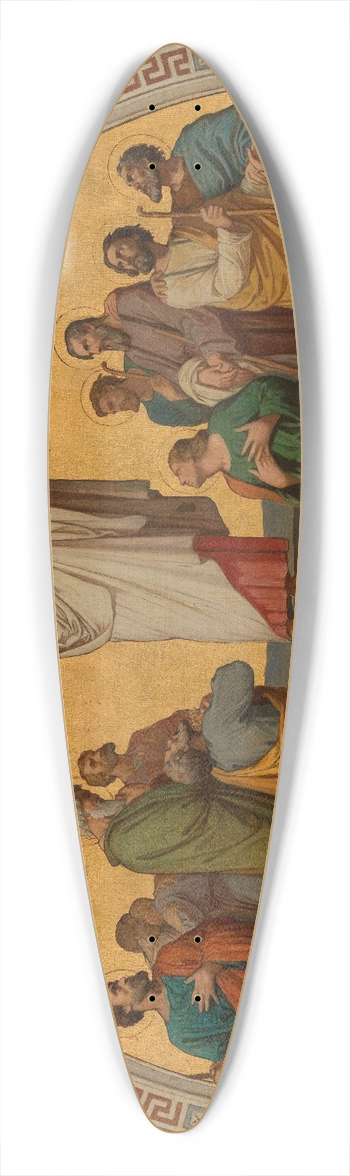 Romain Cazes - La mission des Aptres 39.3 inch art pintail longboard deck