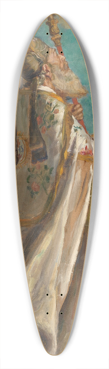 Romain Looymans - Saint Augustine in Ecstasy 39.3 inch art pintail longboard deck