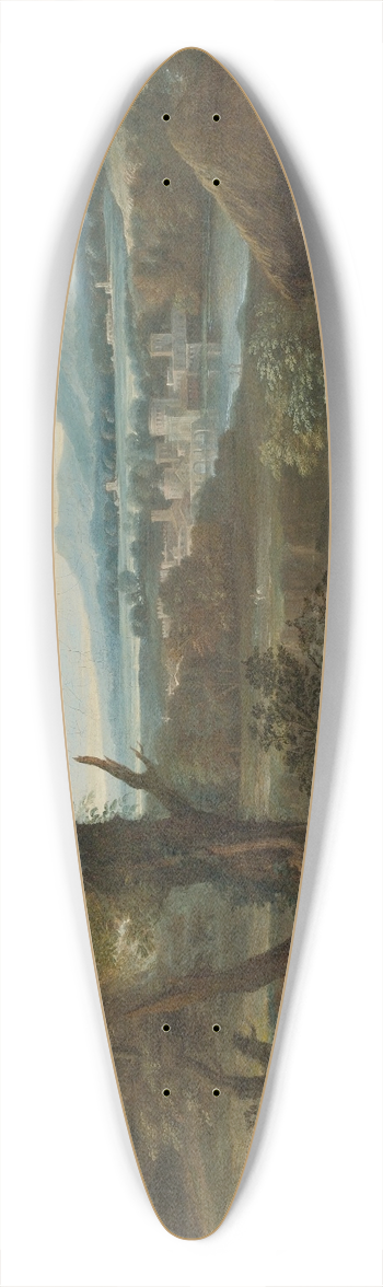 Roman School - Polycrates Finding His Ring In The Fish 39.3 inch art pintail longboard deck