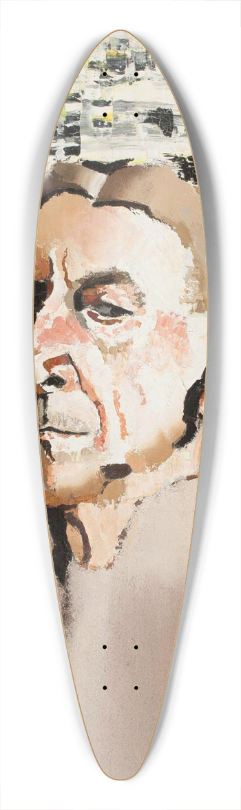 Romuald Kamil Witkowski - Self-portrait 39.3 inch art pintail longboard deck