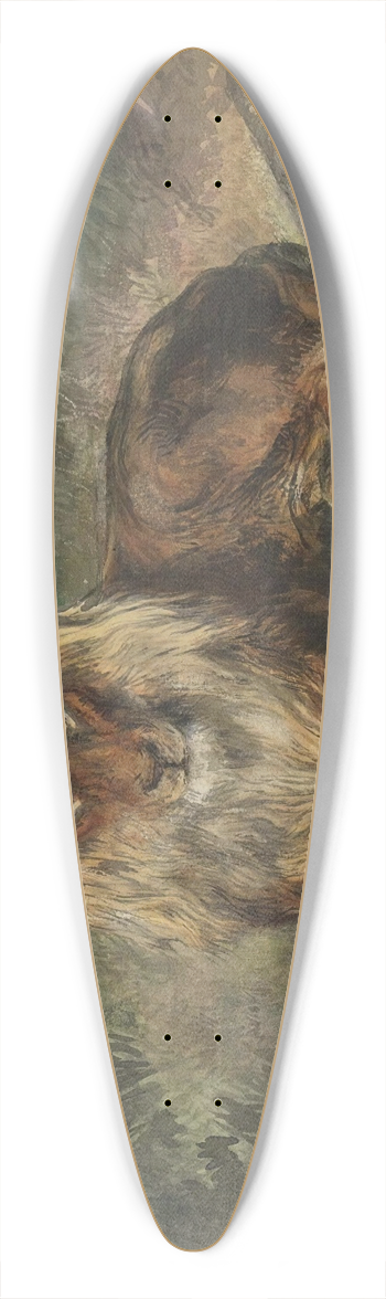 Rosa Bonheur - The Old Monarch 39.3 inch art pintail longboard deck