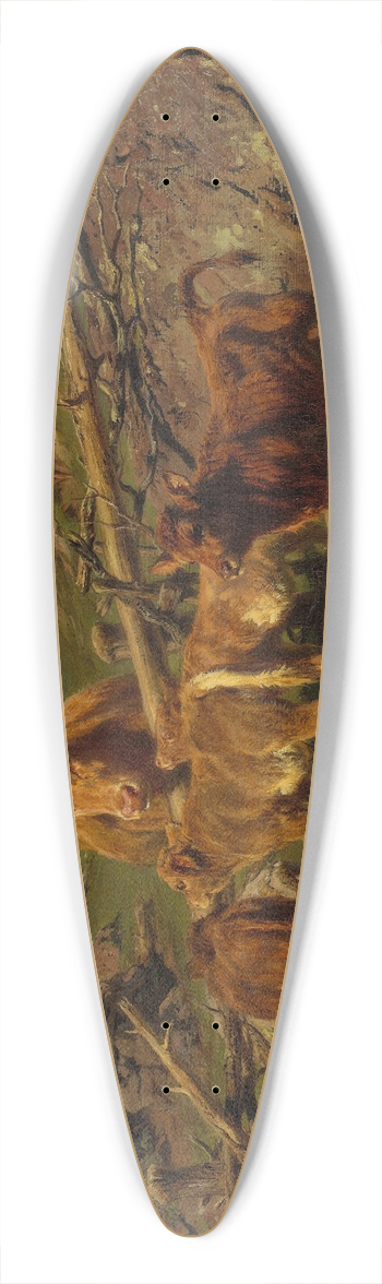 Rosa Bonheur - Weaning the Calves 39.3 inch art pintail longboard deck