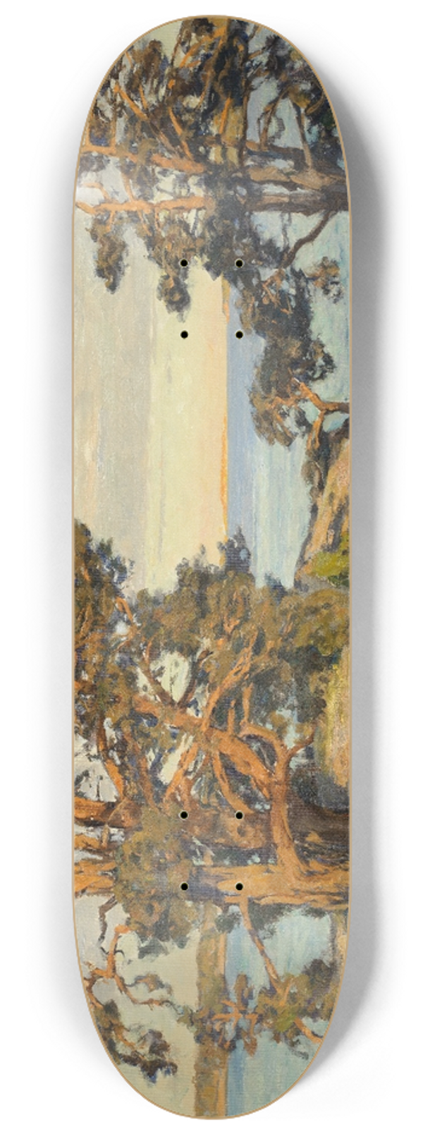 Gottfrid Kallstenius - Coastal landscape at sunset 8.25 inch art skate deck