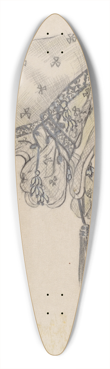 Rosalia Lane - Cap 39.3 inch art pintail longboard deck