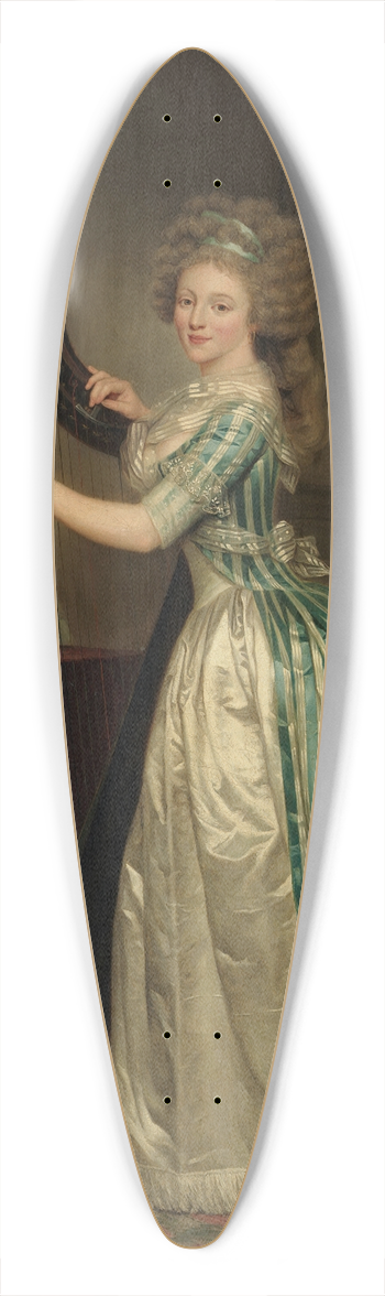 Rose-Adelade Ducreux - Self-Portrait with a Harp 39.3 inch art pintail longboard deck