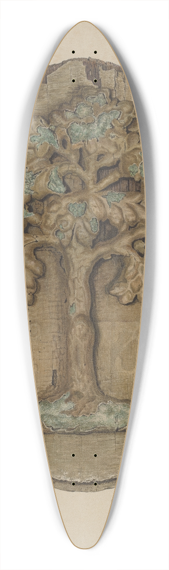 Rose Campbell-Gerke - Firemark 39.3 inch art pintail longboard deck