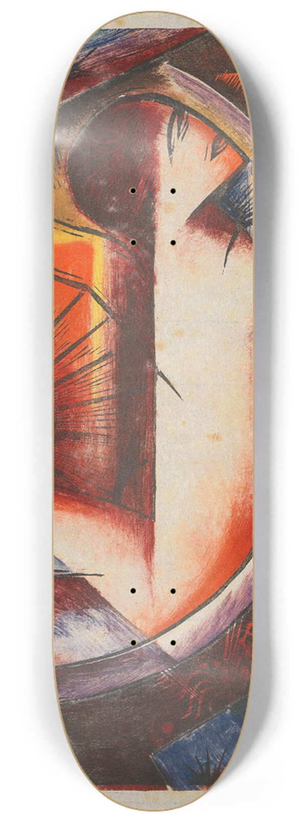 Gottfried Graf - Komposition mit Mensch und Himmelskrpern 8.25 inch art skate deck