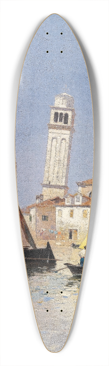 Rubens Santoro - San Pietro di Castello 39.3 inch art pintail longboard deck