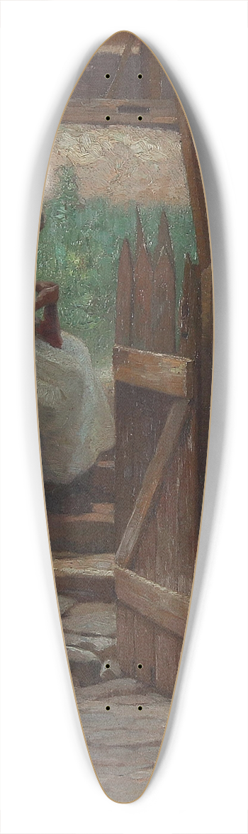 Rudolf Alfred Hger - Bei der Hausarbeit 39.3 inch art pintail longboard deck