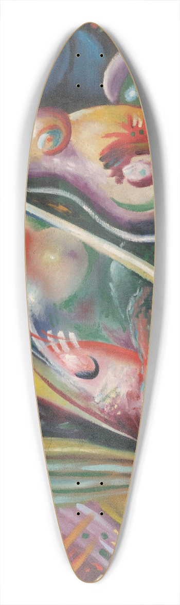 Rudolf Bauer - AndanteV 39.3 inch art pintail longboard deck