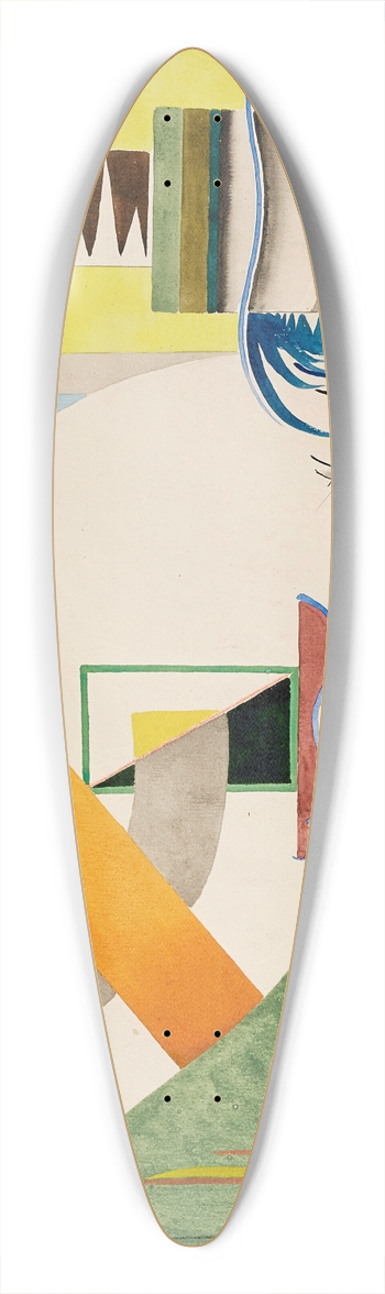 Rudolf Bauer - RB0551  Serioso 39.3 inch art pintail longboard deck