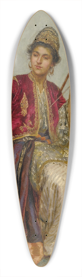 Rudolf Ernst - La Fileuse 39.3 inch art pintail longboard deck
