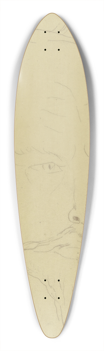 Rudolf Grossmann - Der Philosoph Keyserling 39.3 inch art pintail longboard deck