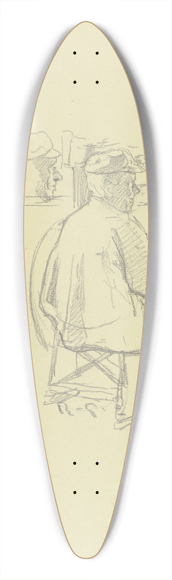 Rudolf Gudden - Ein Arbeiter aus der Groen Spinnerei von Edam 39.3 inch art pintail longboard deck