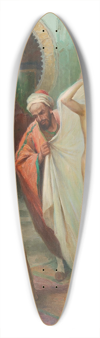 Rudolf Jelinek - Harem Scene 39.3 inch art pintail longboard deck