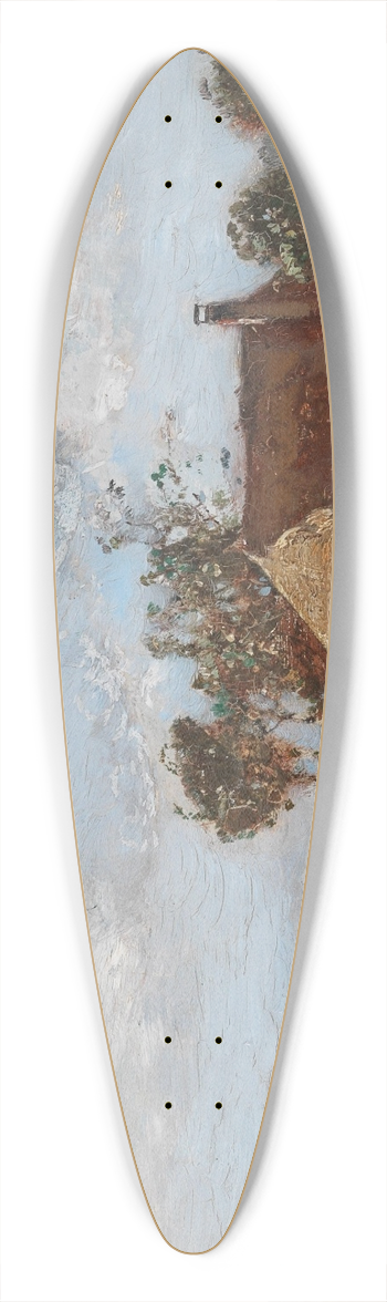Rudolf Ribarz - Landschaft mit Bauernhof 39.3 inch art pintail longboard deck