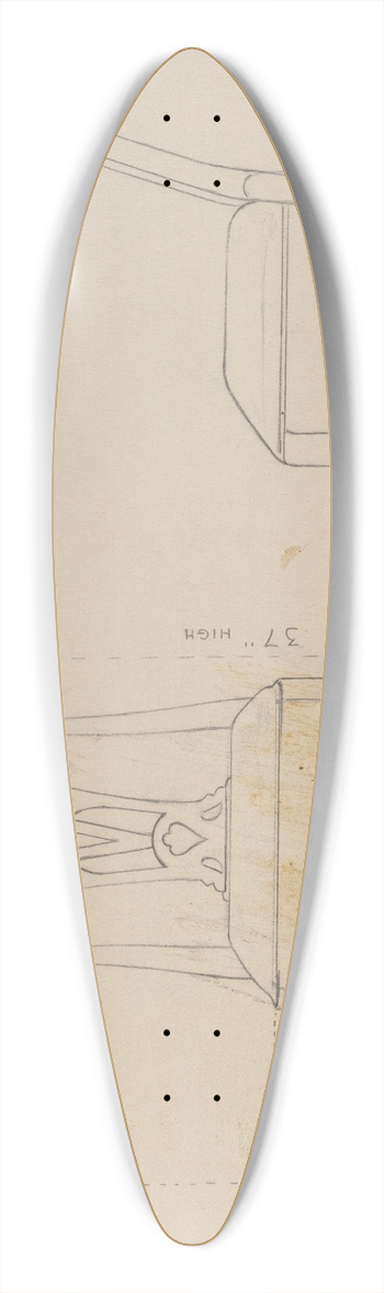 Ruth Bialostosky - Chair 39.3 inch art pintail longboard deck