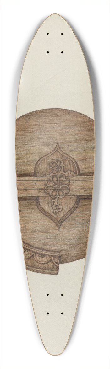 Ruth Buker - Baptismal Font, Cover 39.3 inch art pintail longboard deck