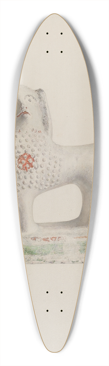 Sadie Berman - Chalkware Dog 39.3 inch art pintail longboard deck