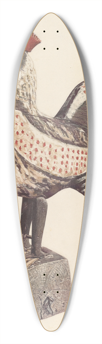 Sadie Berman - Wooden Rooster 39.3 inch art pintail longboard deck
