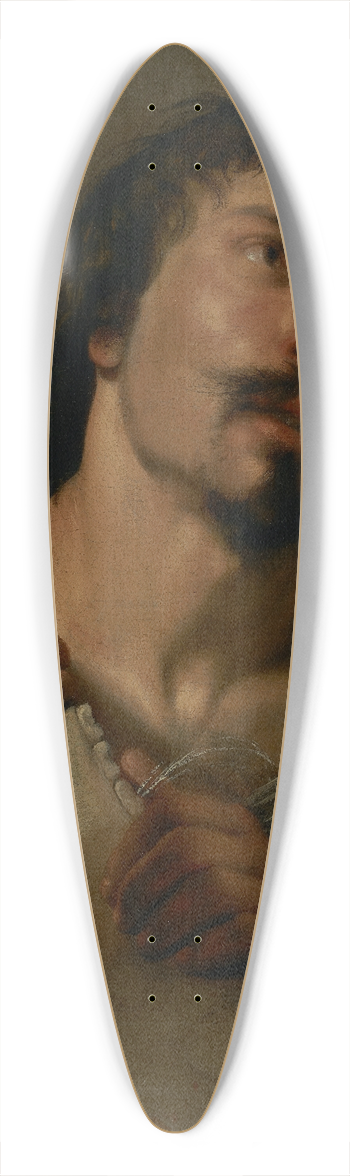 Salomon de Bray - Samson With The Jawbone 39.3 inch art pintail longboard deck
