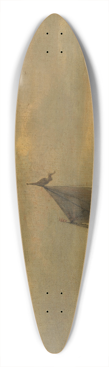 Salomon van Ruysdael - Calm Water 39.3 inch art pintail longboard deck