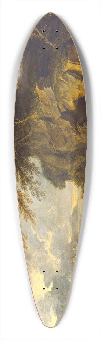 Salvator Rosa - The Finding of Moses 39.3 inch art pintail longboard deck