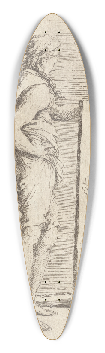 Salvator Rosa - Young Man Viewing a Painting 39.3 inch art pintail longboard deck