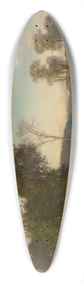 Samuel Colman - Saw Mill Valley, Ashford, Connecticut 39.3 inch art pintail longboard deck
