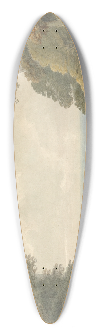 Samuel Davis - Distant View of Windsor Castle 39.3 inch art pintail longboard deck