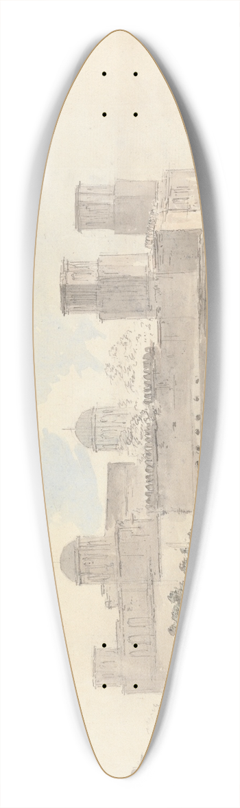 Samuel Davis - Hurdum 39.3 inch art pintail longboard deck