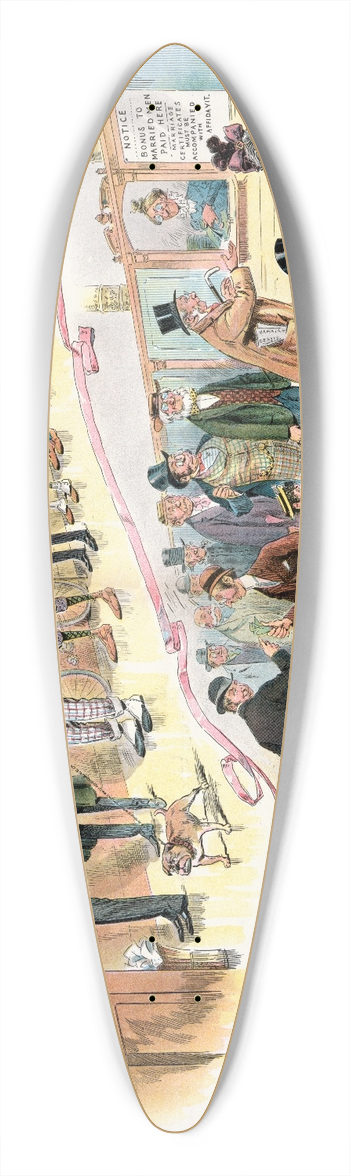 Samuel Ehrhart - Another proposed war tax 39.3 inch art pintail longboard deck