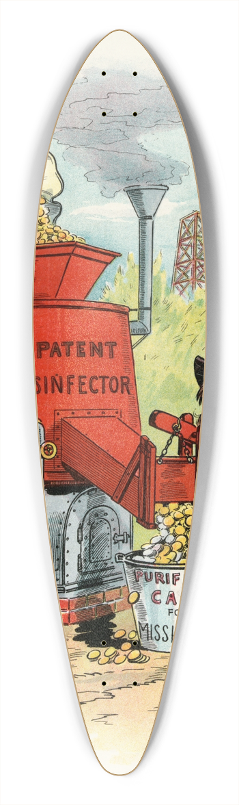 Samuel Ehrhart - Pucks inventions 39.3 inch art pintail longboard deck