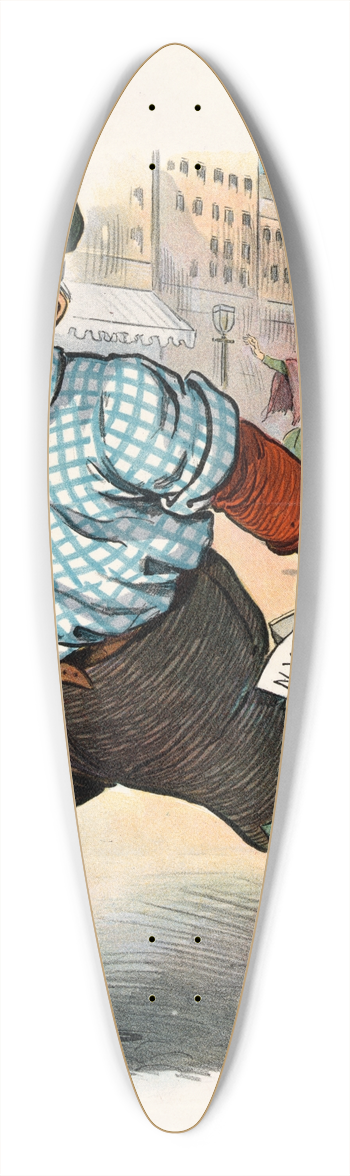 Samuel Ehrhart - Tammanys anti-trust game 39.3 inch art pintail longboard deck