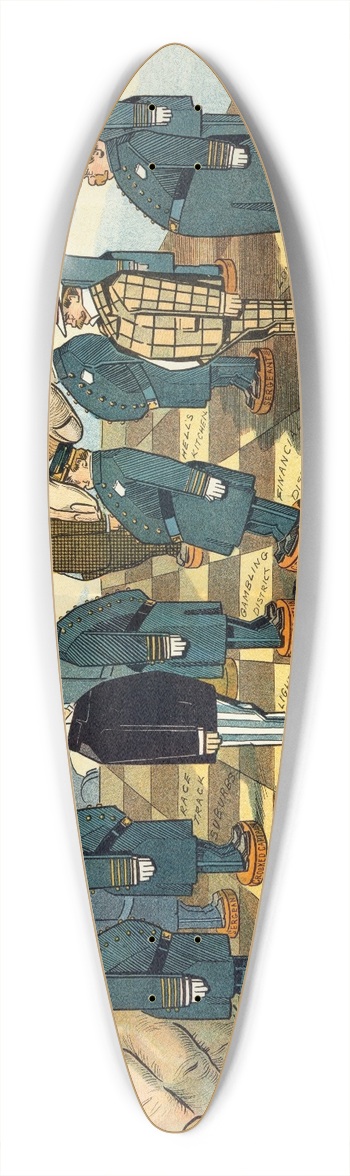Samuel Ehrhart - The endless game 39.3 inch art pintail longboard deck
