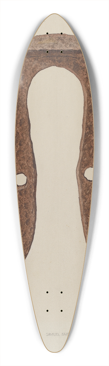 Samuel Faigin - Skid Shoe for Horse 39.3 inch art pintail longboard deck