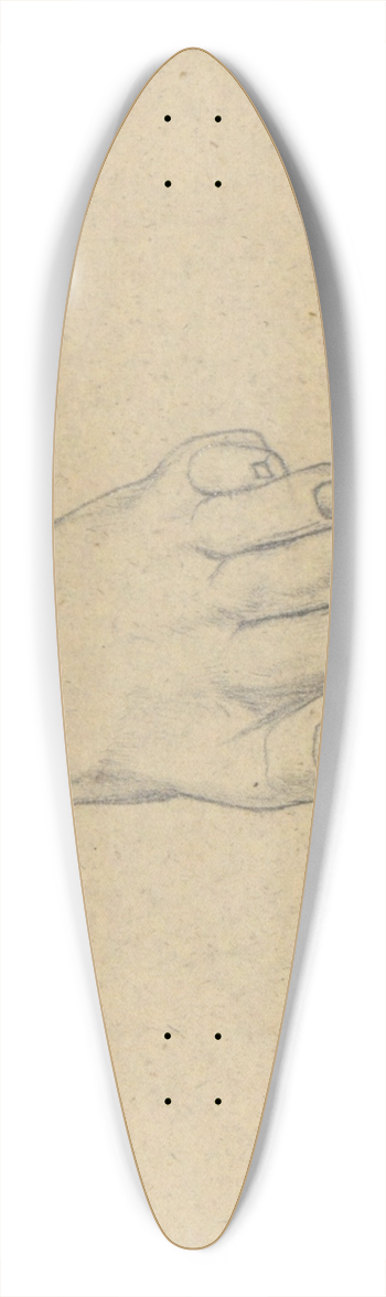 Samuel Finley Breese Morse - Study for The Judgment of Jupiter (Apollo, leftfoot) 39.3 inch art pintail longboard deck