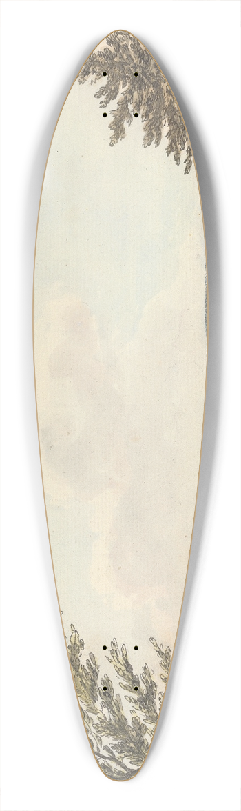 Samuel Hieronymus Grimm - Englefield House, Berkshire 39.3 inch art pintail longboard deck