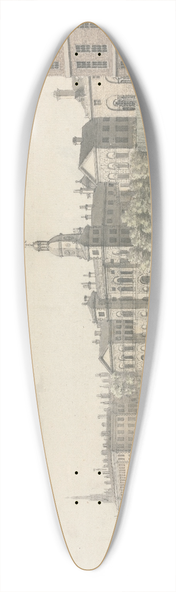 Samuel Hieronymus Grimm - The Horse Guards Parade, Whitehall 39.3 inch art pintail longboard deck