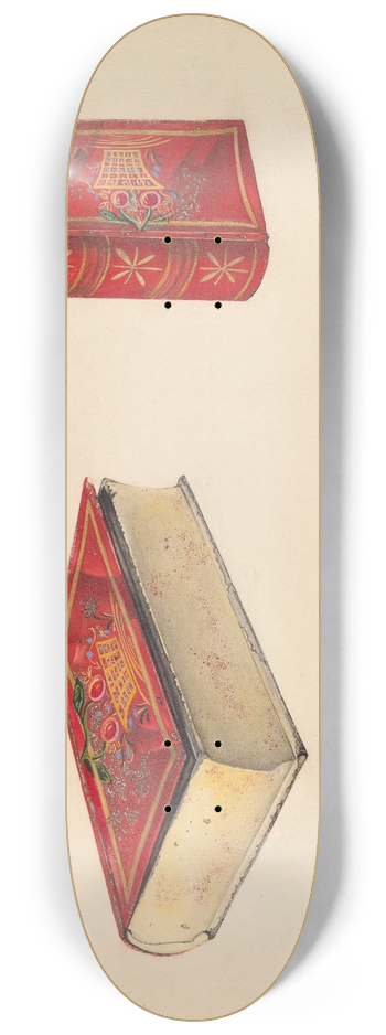 Grace Halpin - Painted Tin Trinket Box 8.25 inch art skate deck