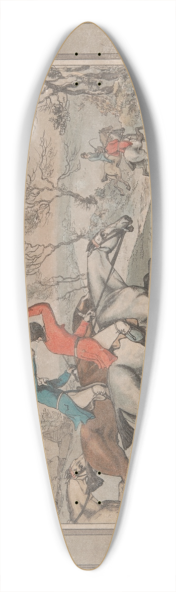 Samuel Howitt - And oer the lawn 39.3 inch art pintail longboard deck