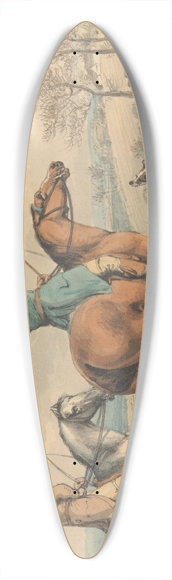 Samuel Howitt - Coursing; Setting Out 39.3 inch art pintail longboard deck